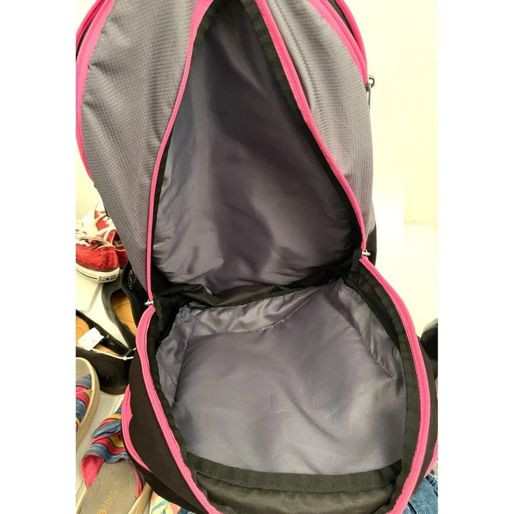 Trans by Jansport Large Black/Pink MEGAHERTZ Backpack T51X School Bag Rucksack